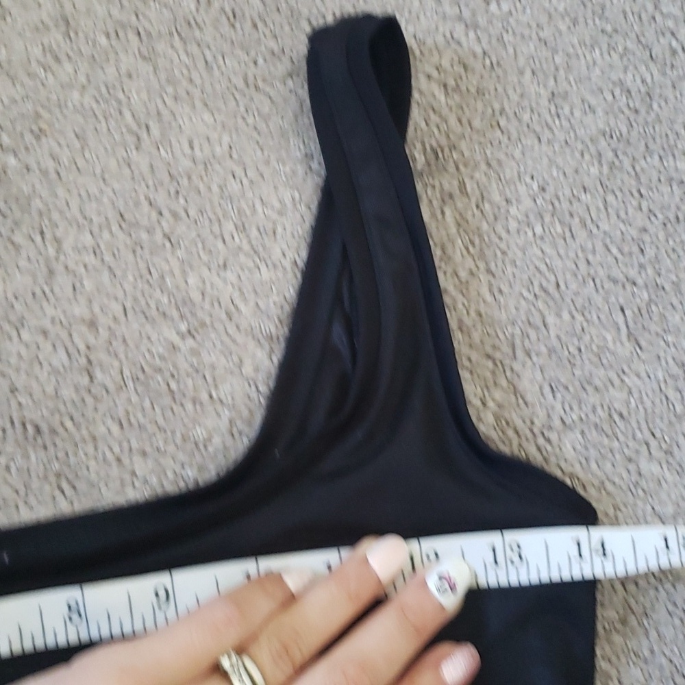 90s black tank top slip mini dress xs fairy cottagecore - Picture 6 of 7